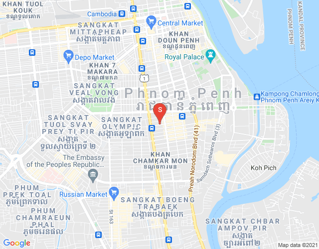 Mapa: BKK 1, Boeng Keng Kang, Phnom Penh