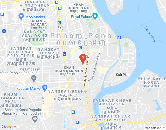 Monourom市, 马卡拉区, 金边地图