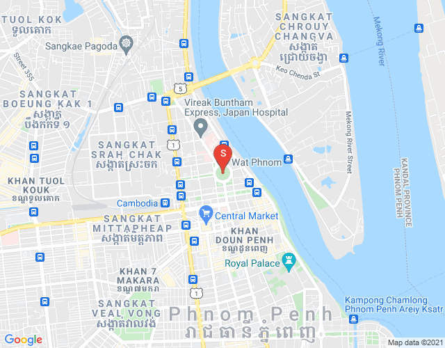 Mapa: PROPERTIES DABEST, Wat Phnom, Daun Penh, Phnom Penh