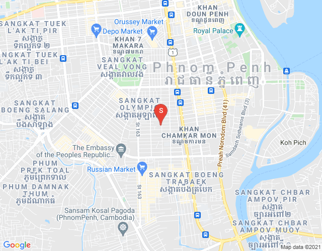 Toul Svay Prey 1镇, 波哥堪, 金边地图