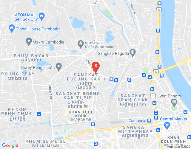 万谷湖1分区, 堆谷区, 金边地图
