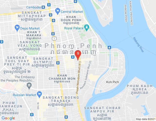 Carte de BKK 1, Boeng Keng Kang, Phnom Penh