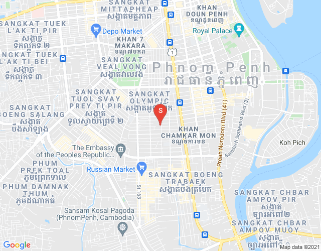 Toul Svay Prey 2镇, 波哥堪, 金边地图