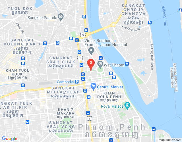 新街市1分区, 隆边区, 金边地图