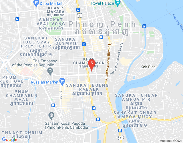 Carte de BKK 1, Boeng Keng Kang, Phnom Penh