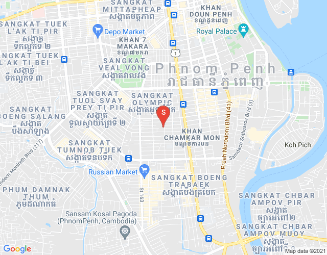 Toul Svay Prey 2镇, 波哥堪, 金边地图