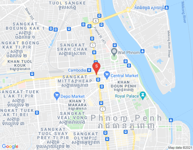 แผนที่ Properties   Dabest, BKK 1, บึงเกงกอง, พนมเปญ