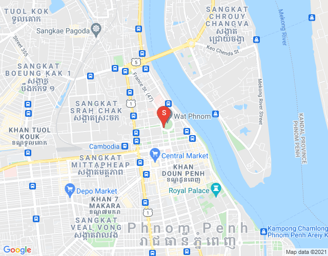 Map of PROPERTIES DABEST, BKK 1, Boeng Keng Kang, Phnom Penh