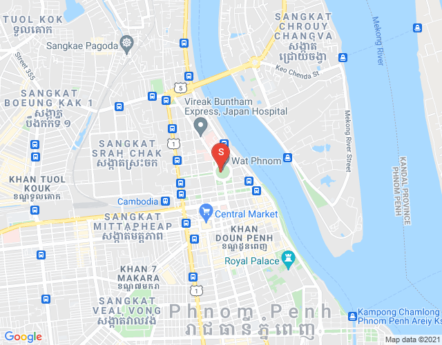Mapa: DABEST Properties, Srah Chak, Daun Penh, Phnom Penh