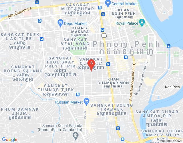长夏下社分区, 棉芷区, 金边地图
