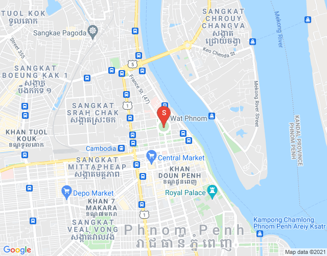 Mapa: properties  Dabest, Phsar Thmei I, Daun Penh, Phnom Penh