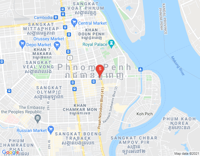 CAMBODIA CO LTD PROPERTIES DABEST PROPERTIES, 만경강1부구(BKK1), 벙껭깡, 프놈펜 지도