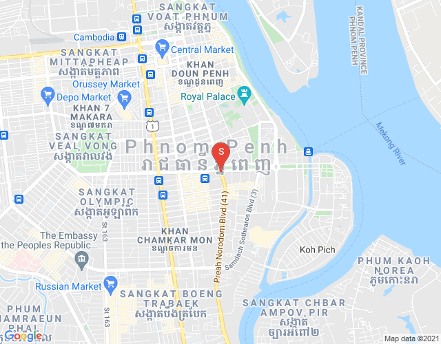 CO LTD PROPERTIES DABEST PROPERTIES CAMBODIA, 만경강1부구(BKK1), 벙껭깡, 프놈펜 지도