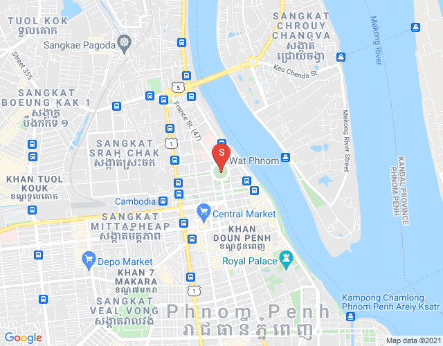 Mapa: DABEST PROPERTIES, Chey Chumneah, Daun Penh, Phnom Penh