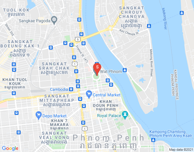 Phnom Penh DABEST PROPERTIES CAMBODIA, 百色河分区, 占卡蒙, 金边地图