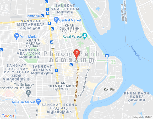 Mapa: CAMBODIA CO LTD PROPERTIES DABEST PROPERTIES, Tonle Bassac, Chamkarmon, Phnom Penh