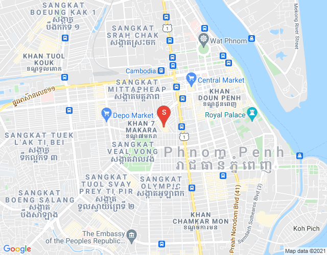 Mapa: CAMBODIA CO LTD PROPERTIES DABEST PROPERTIES, Veal Vong, 7 Makara, Phnom Penh
