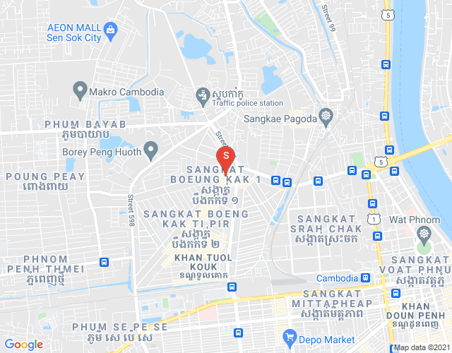 Карта DABEST PROPERTIES, Боунг Как 2, Тул Кок, Пномпень