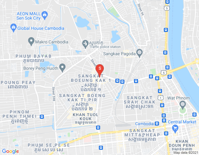 แผนที่ Properties Dabest, บึงกัก 2, ตuolโกก, พนมเปญ