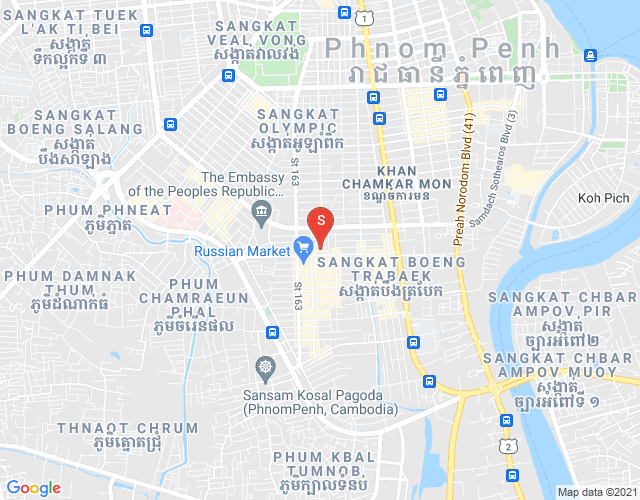 Mapa: PROPERTIES DABEST, Toul Tum Poung 1, Chamkarmon, Phnom Penh