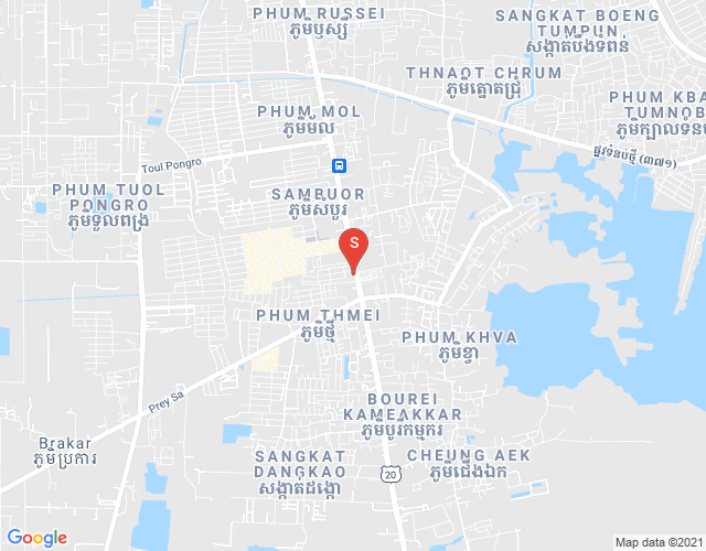 ផែនទី Doung 217 Street Chamkar, ដង្កោរ, ភ្នំពេញ