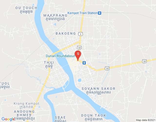 Map of Properties Dabest, Kampong Kraeng, Tuek Chhou, Kampot