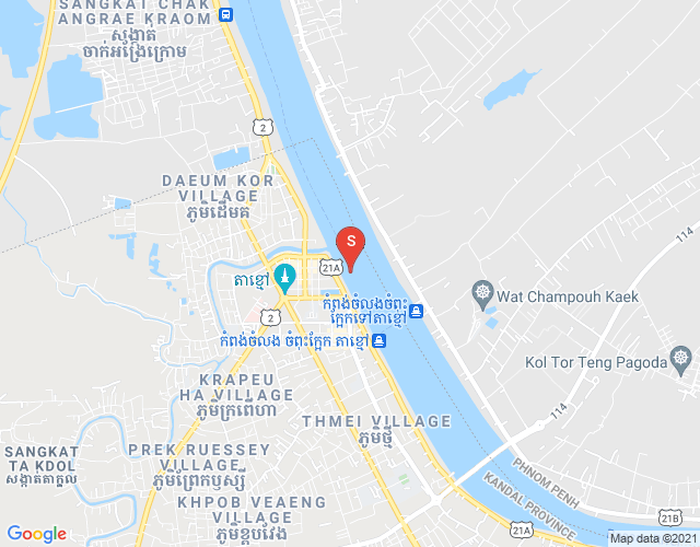 Mapa: Ta Khmao, Ta Khmau, Kandal