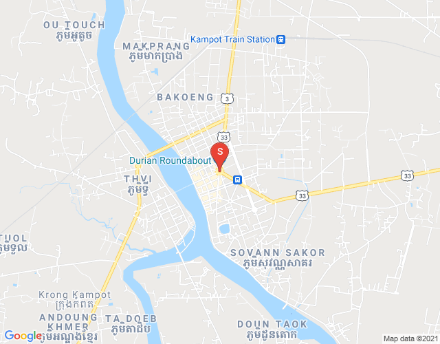 Dabest Properties, コンポンカンダル, カンポットの地図