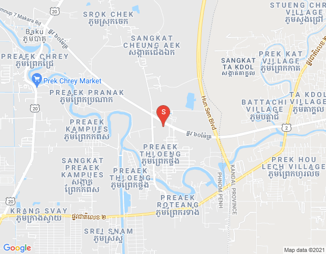 Map of Chak Angrae Leu, Meanchey, Phnom Penh