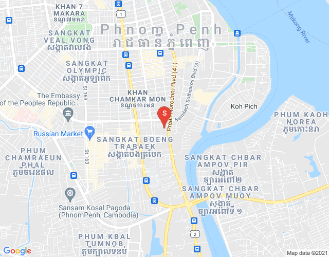 Mapa: blvd 41 norodom, Tonle Bassac, Chamkarmon, Phnom Penh