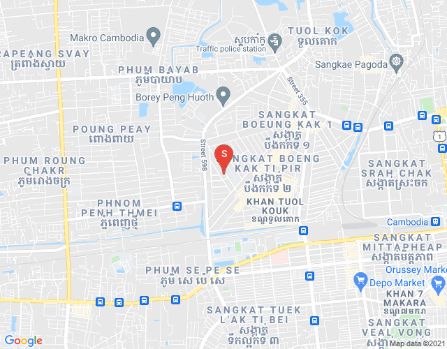 Mapa: Phnom Penh Galaxy Garden