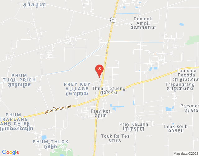 Map of Borey Sieng Hong