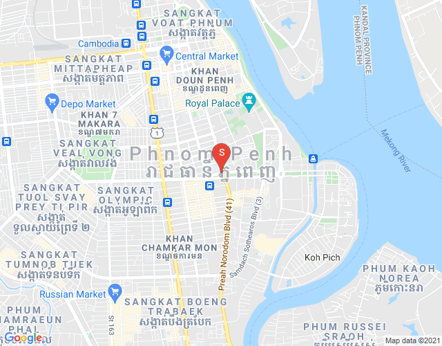 BKK 1, ボンケンコン, プノンペンの地図