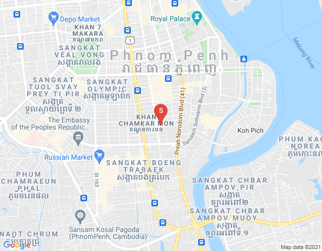 Mapa: BKK 1, Boeng Keng Kang, Phnom Penh