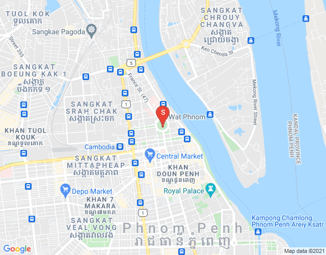 Карта Dabest PROPERTIES, Чакто Мукх, Доун Пень, Пномпень