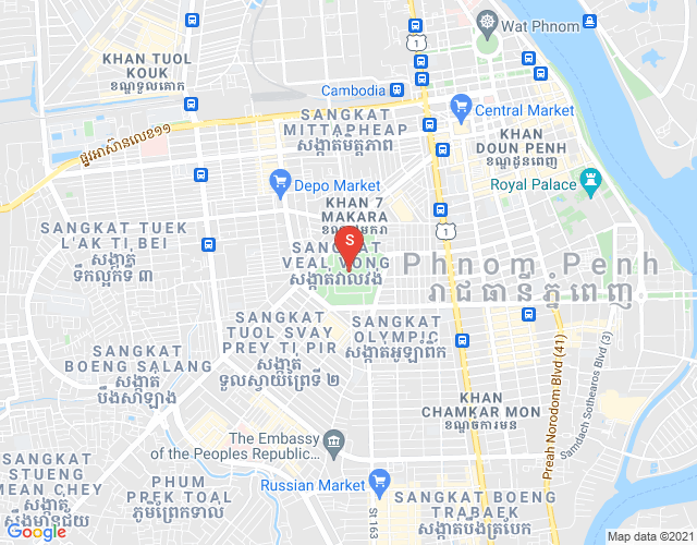 Mapa: Dabest Properties, Veal Vong, 7 Makara, Phnom Penh