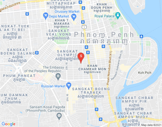 万景岗3分区（BKK3), 波哥堪, 金边地图