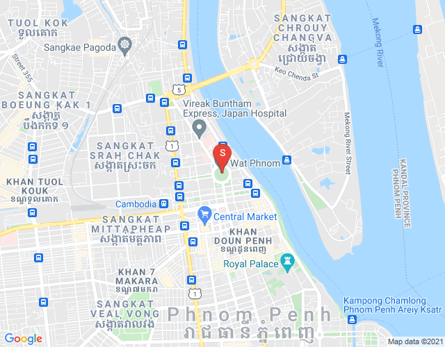 Properties  Dabest, ワットプノン, ドーンペン, プノンペンの地図