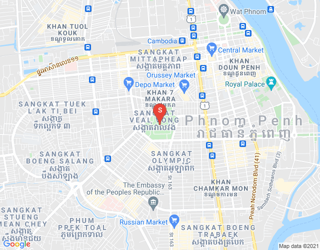 Map of Properties DABEST, Toul Tum Poung 1, Chamkarmon, Phnom Penh