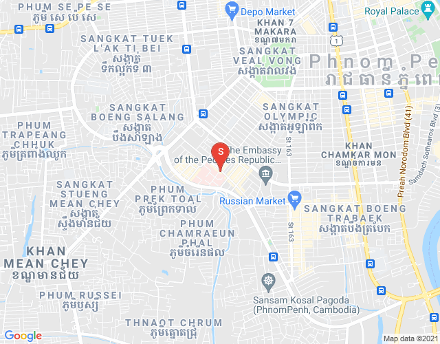Mapa: Tumnob Tuek, Boeng Keng Kang, Phnom Penh