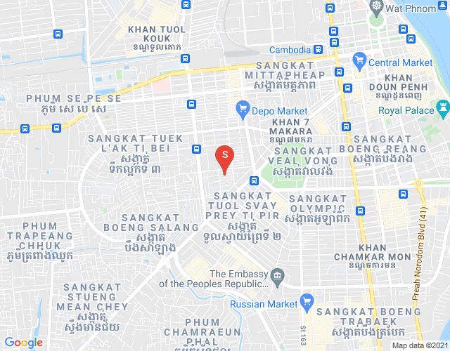 沙南哥分区, 堆谷区, 金边地图