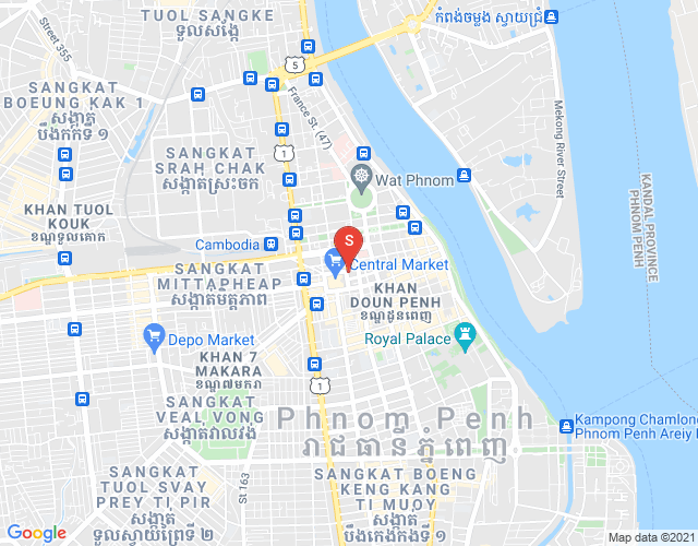 뉴타운3구역, 룽볜구, 프놈펜 지도