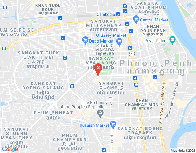 Map of Toul Svay Prey 1, Boeng Keng Kang, Phnom Penh