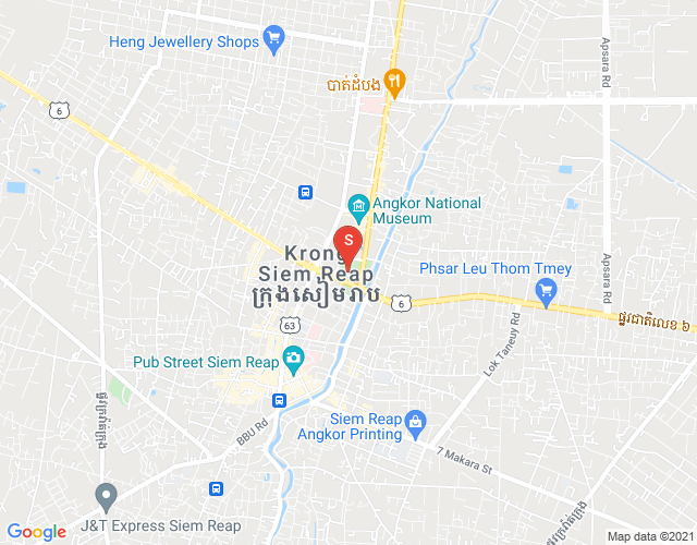 Mapa: PROPERTIES DABEST, Svay Dankum, Siem Reap