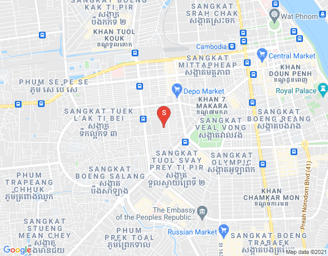 乌亚西4分区, 马卡拉区, 金边地图