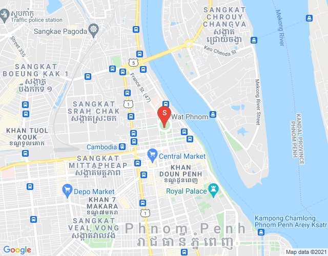 Mapa: Dabest Properties, Veal Vong, 7 Makara, Phnom Penh
