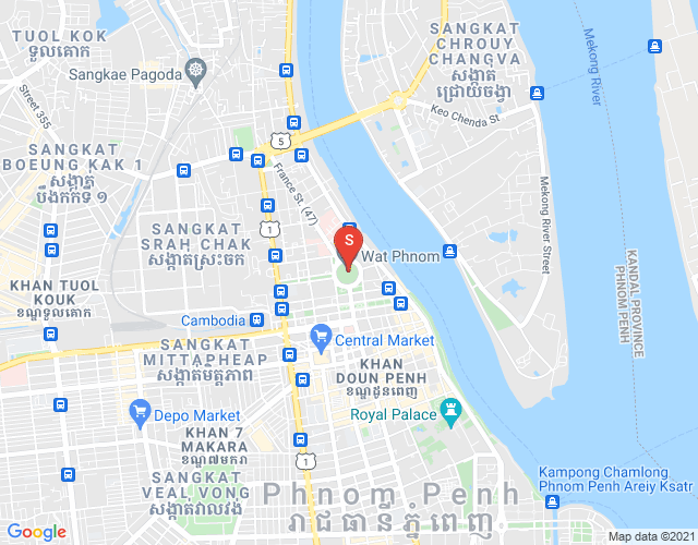 แผนที่ PROPERTIES DABEST, วัดพนม, ดวนป็ญ, พนมเปญ