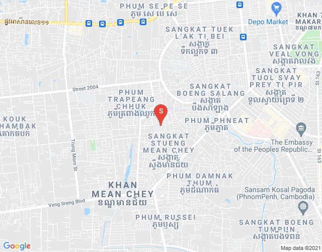 Stueng Mean chey区, 棉芷区, 金边地图
