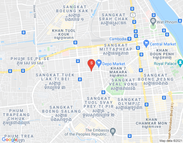 万谷湖1分区, 堆谷区, 金边地图