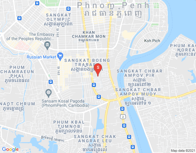 Mapa: Tonle Bassac, Chamkarmon, Phnom Penh